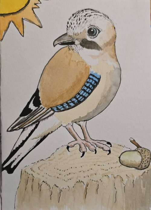 'Caricaturist' Watercolour Commission